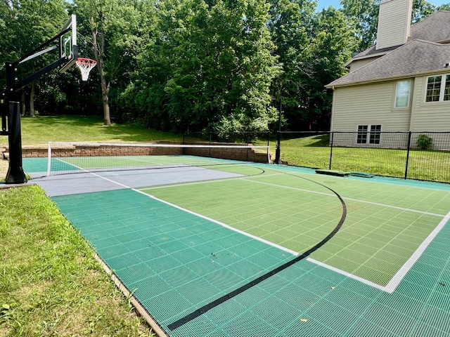 Private Pickleball Court in Backyard