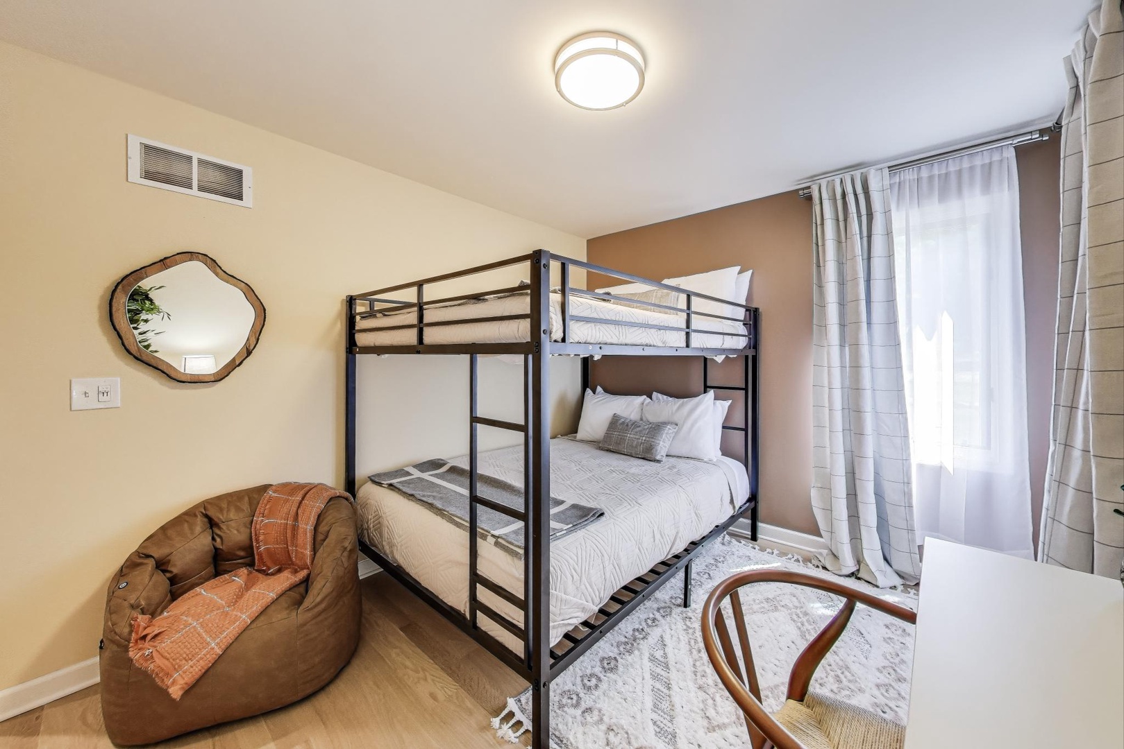 Upstairs Bedroom 4 - Queen over Queen Bunk