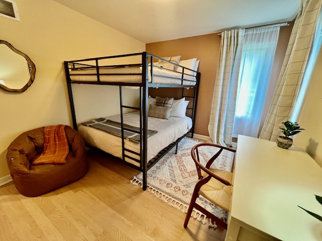 Upstairs - Bedroom 4 - Queen Over Queen Bunks