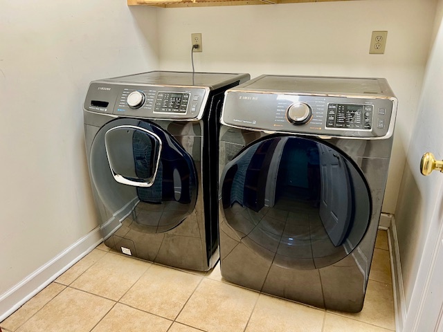Washer & Dryer on Main Level