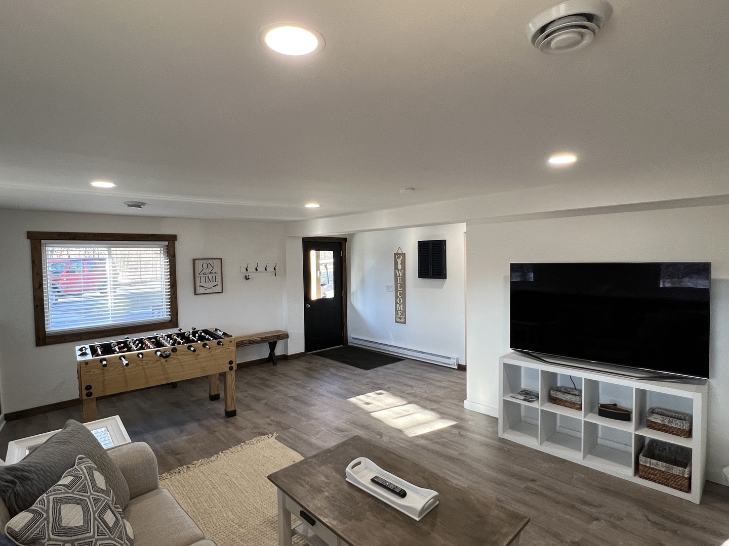 Lower Level Entry into Living Room