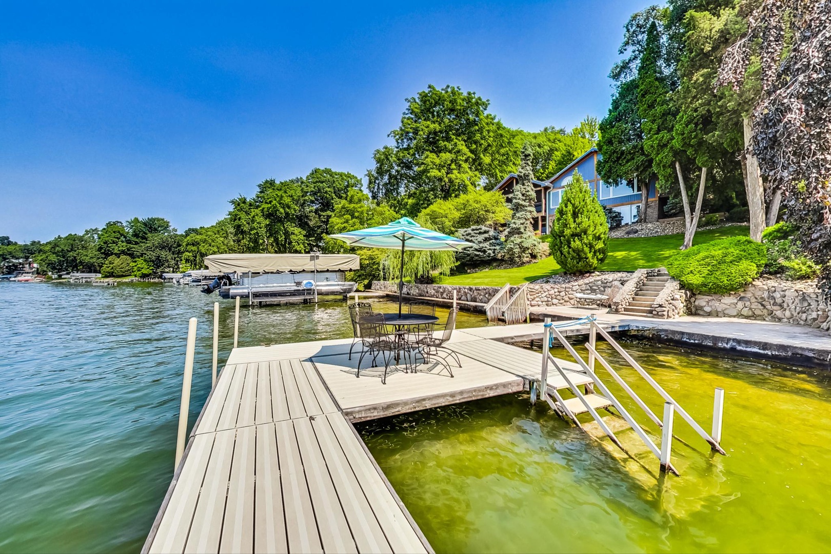 Swimmable Beach Area from Dock