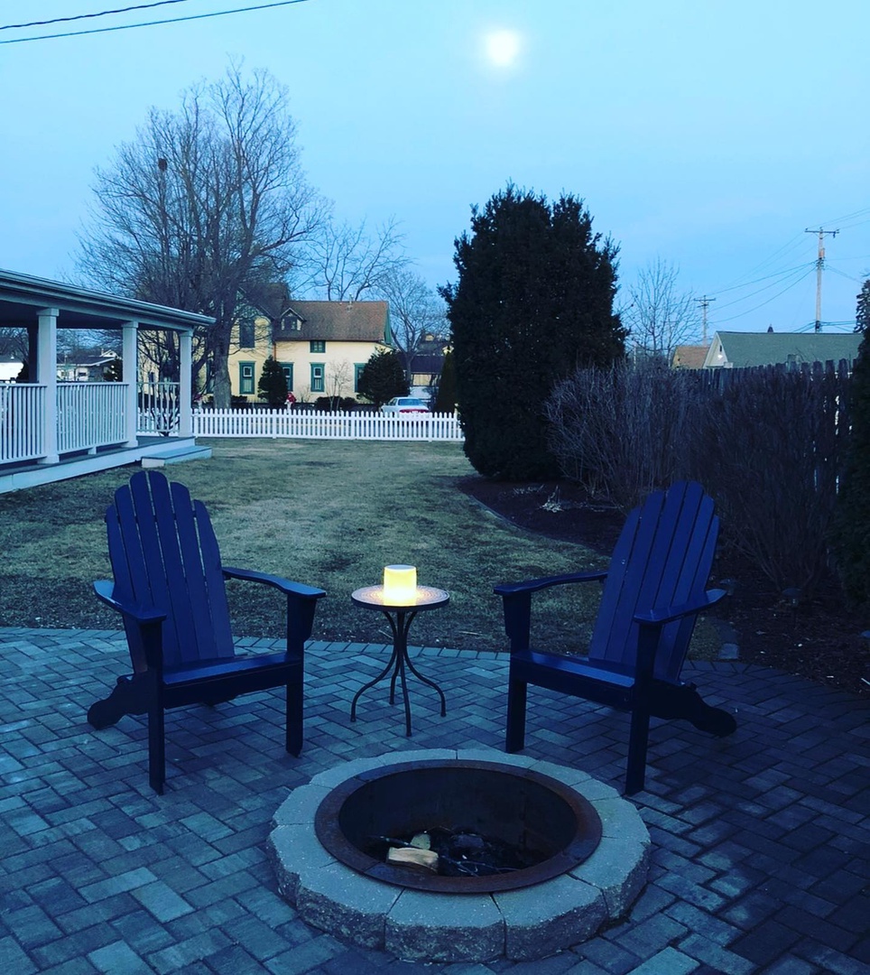 Exterior Evening by Fire Pit