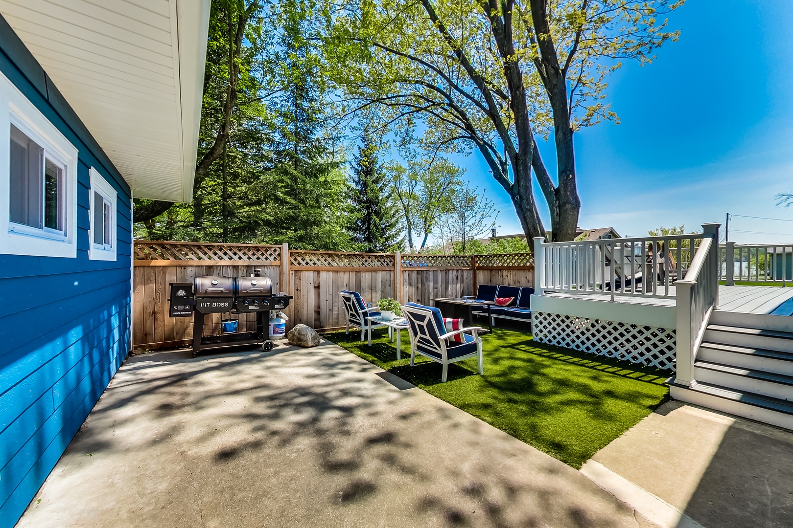 Patio with Gas Grill