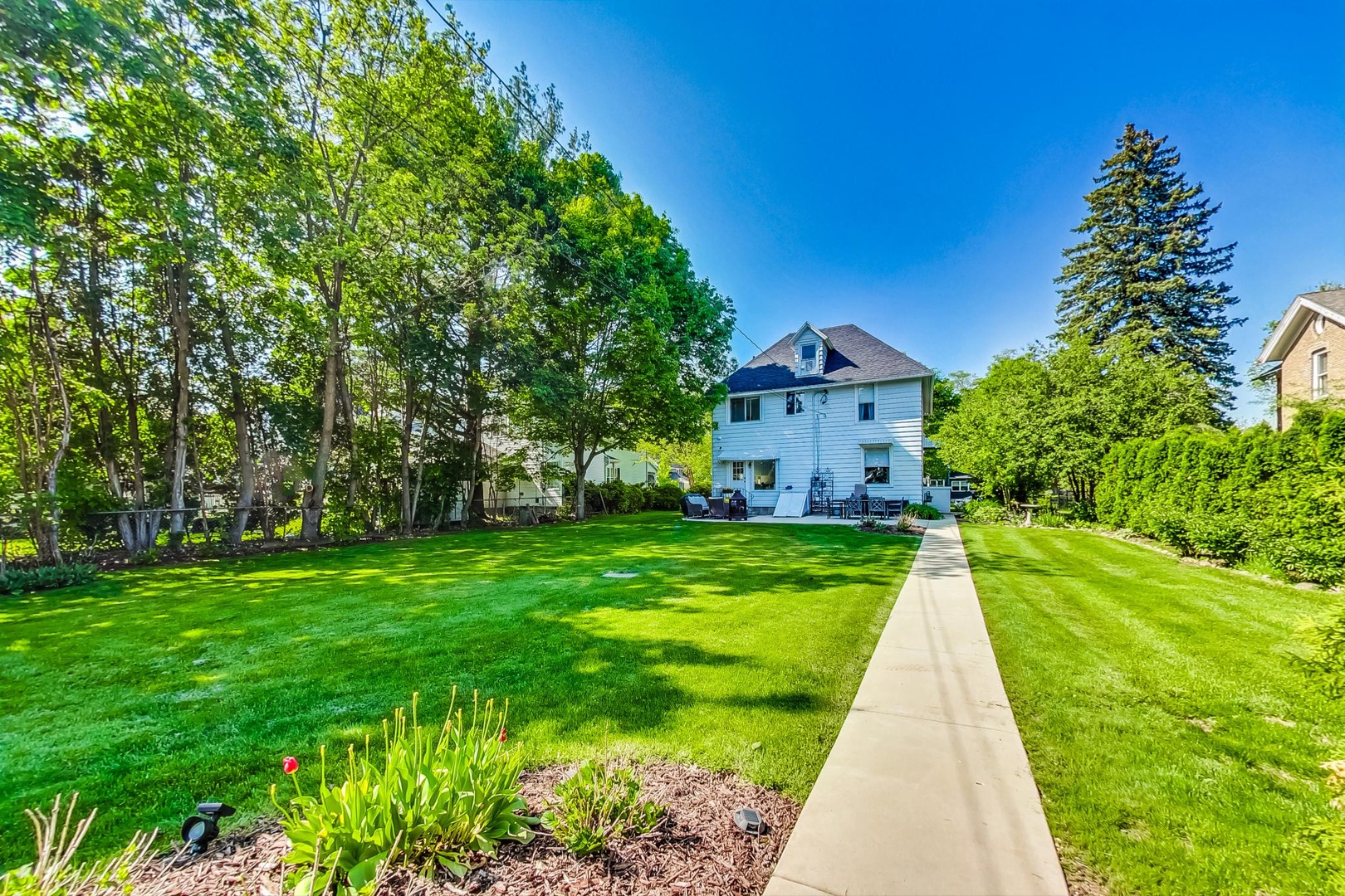 Backyard View of Cottage