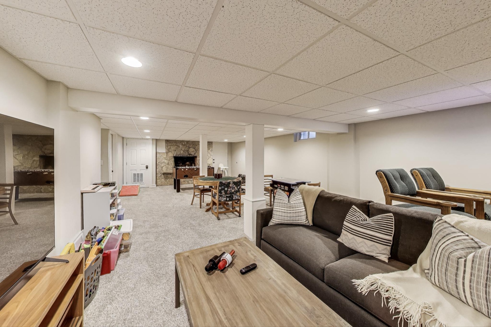 Sleeper Sofa in Basement