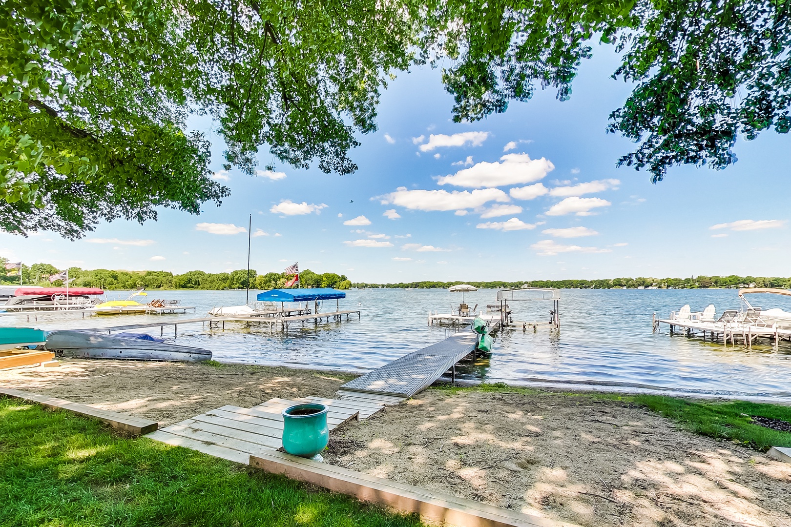 Privare Pier on Powers Lake