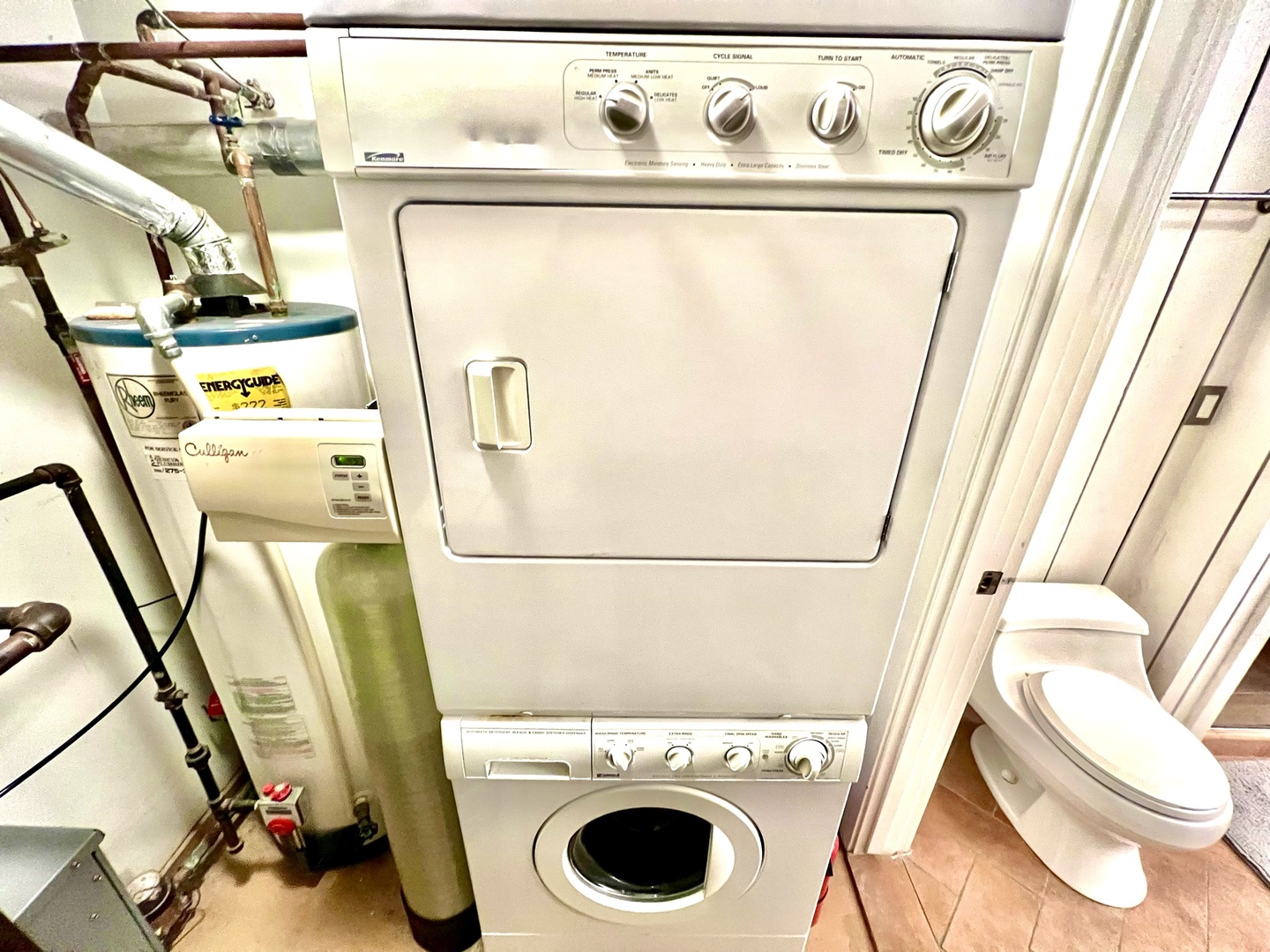 Stackable Washer/Dryer in Ensuite