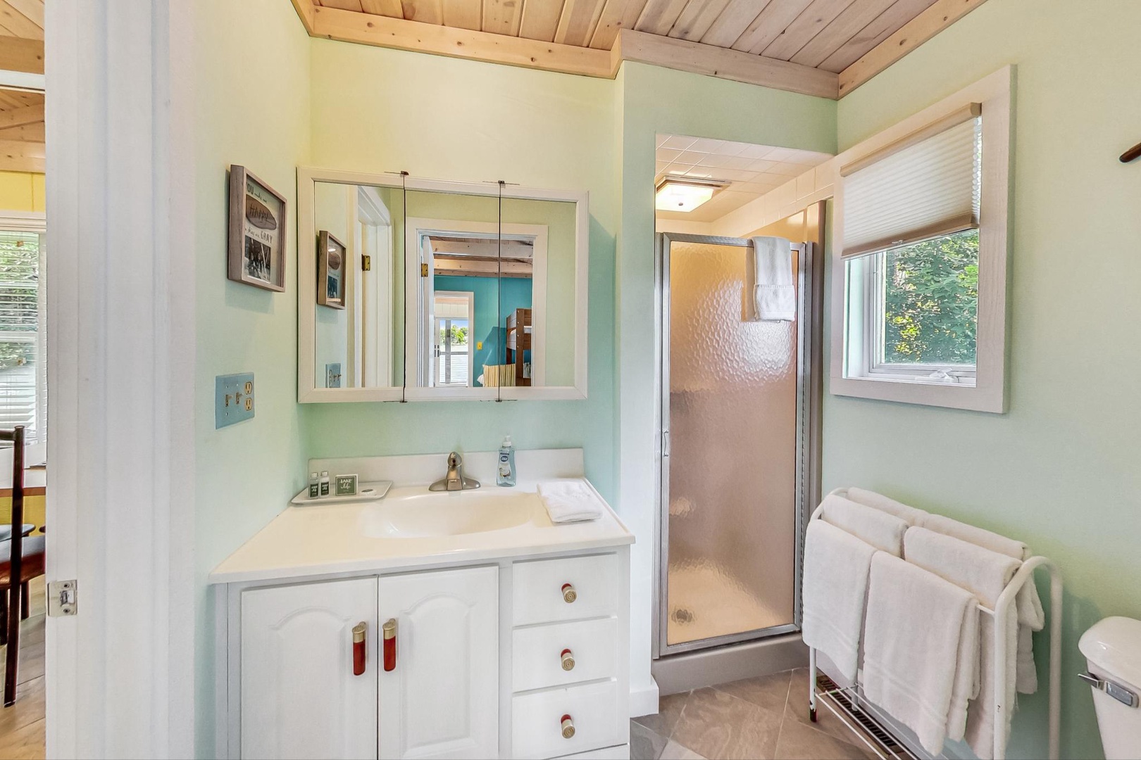 Boathouse Bathroom with Walk-in Shower