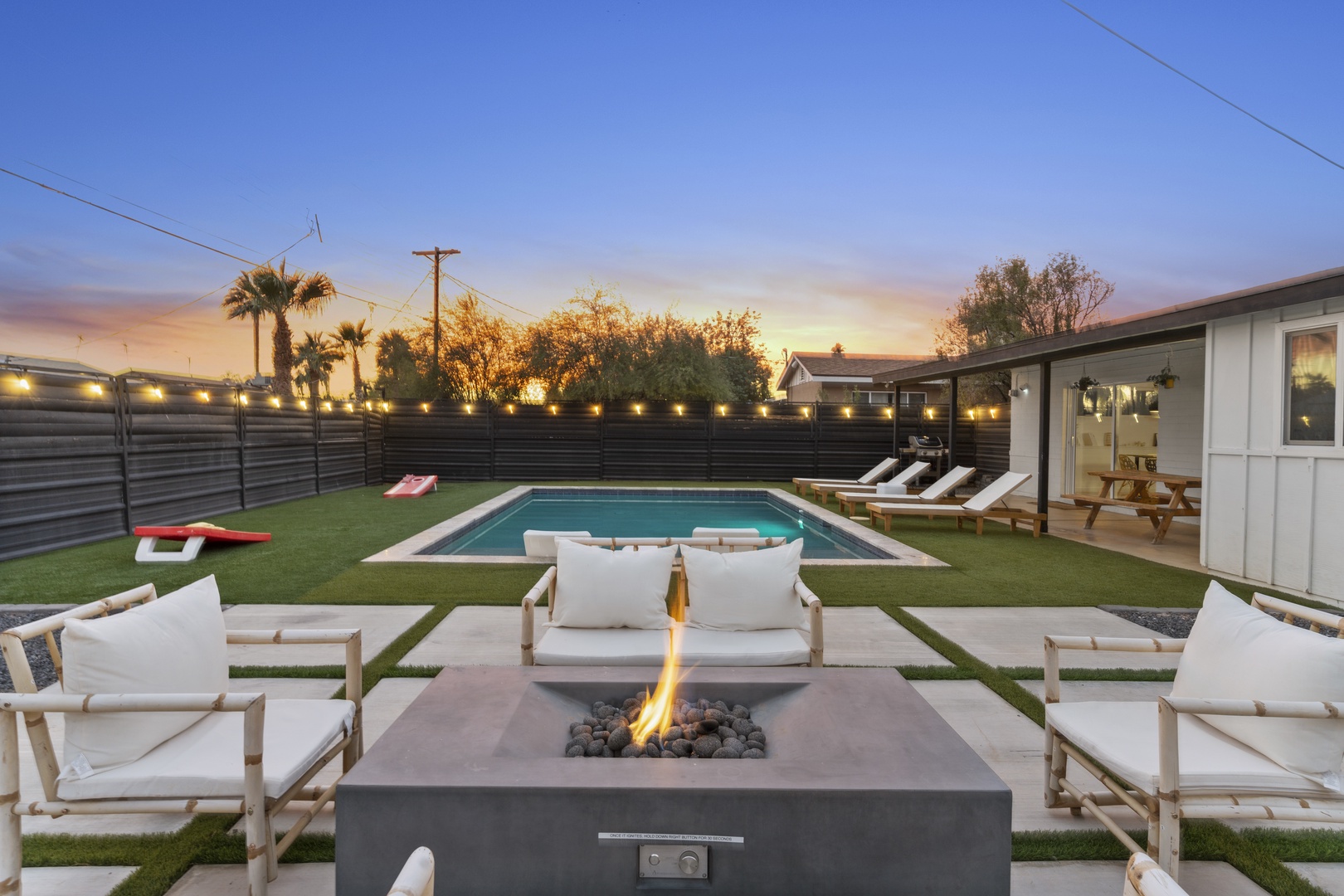Tulum Themed Scottsdale Gem with Pool, Firepit!