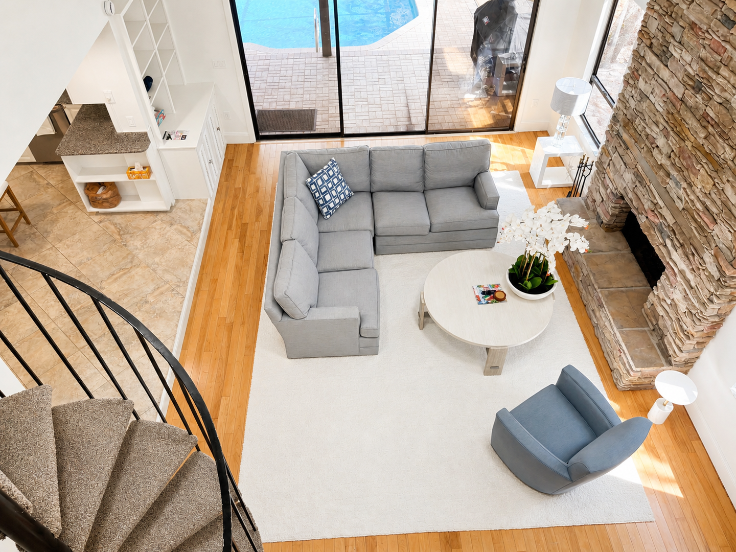 Bayou Breeze Retreat by FVC - Family Room and Office Loft