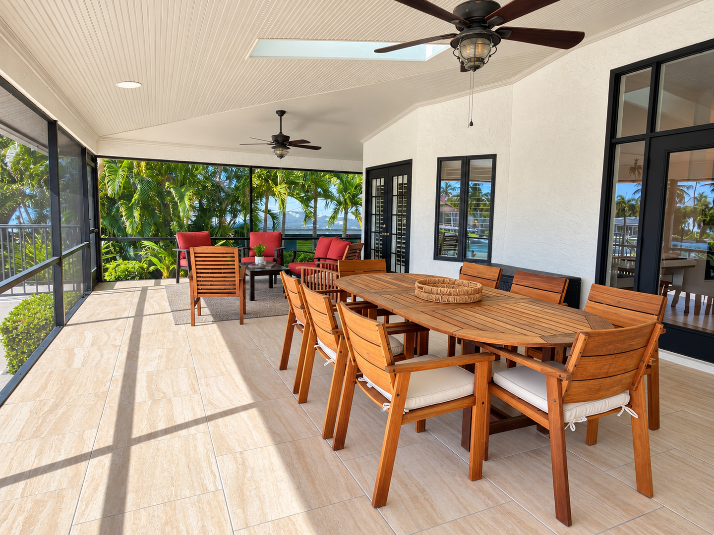 Poolside Patio with Water Views