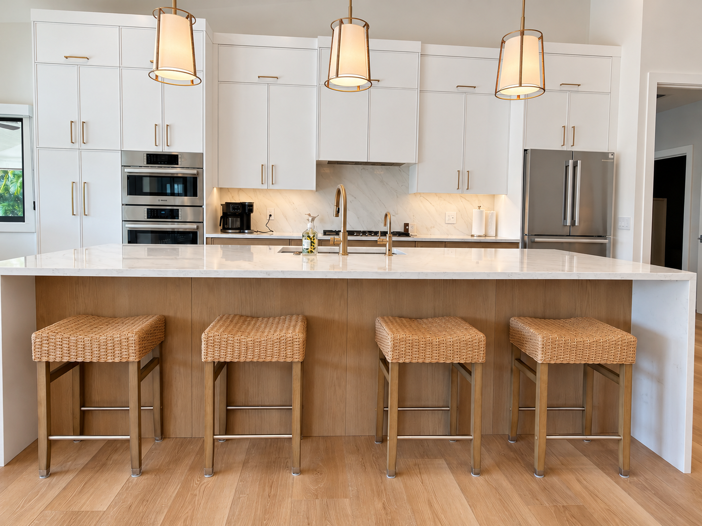 Bright, polished home interior