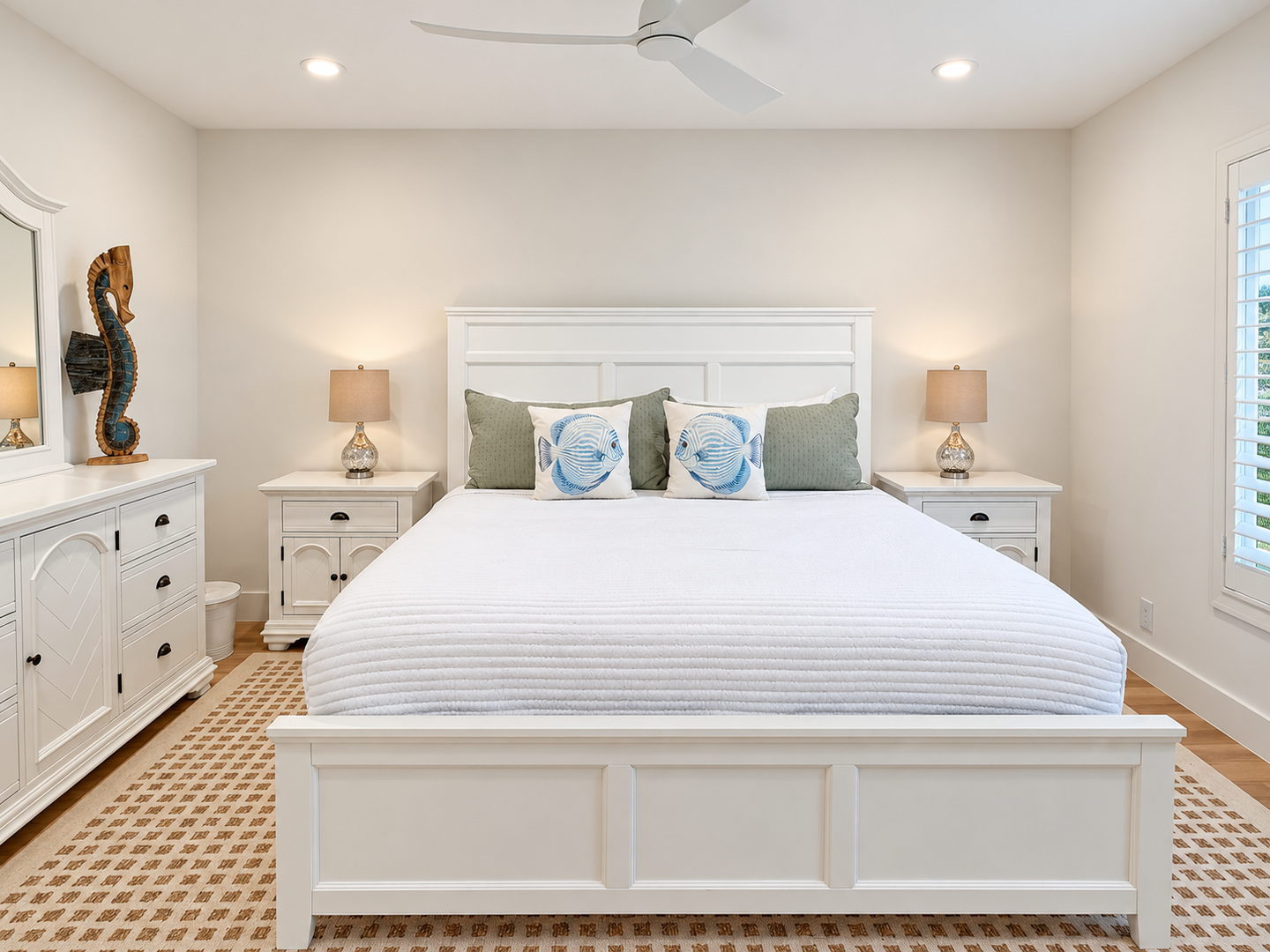 Bright, polished real estate interior