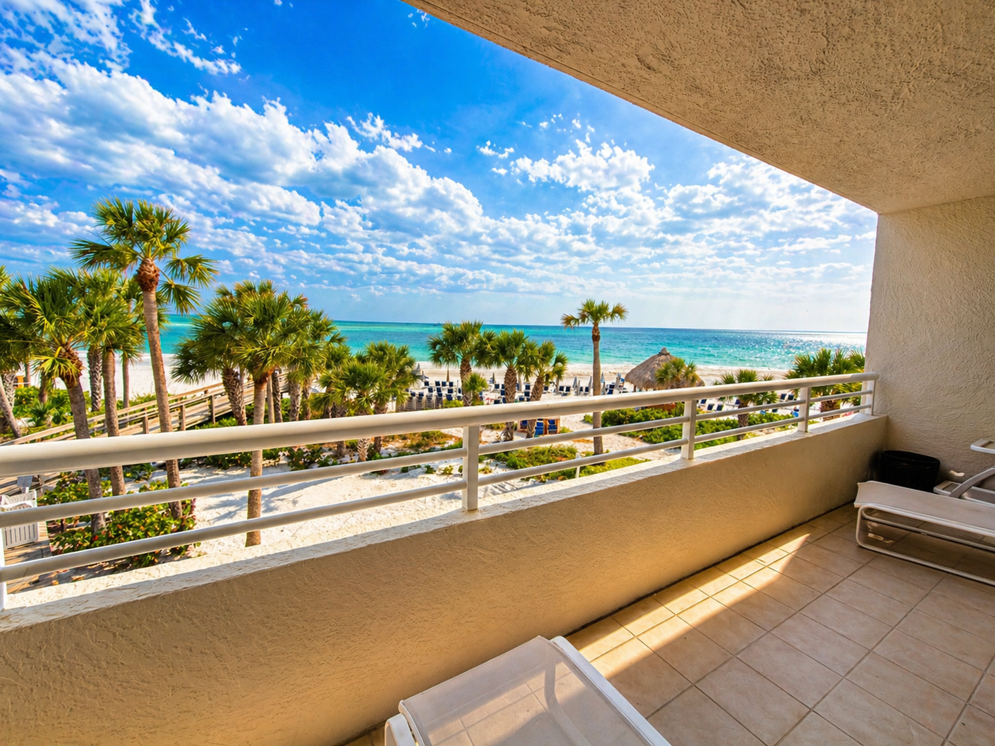 Inn on the Beach 2207 by FVC - Living room Balcony and View