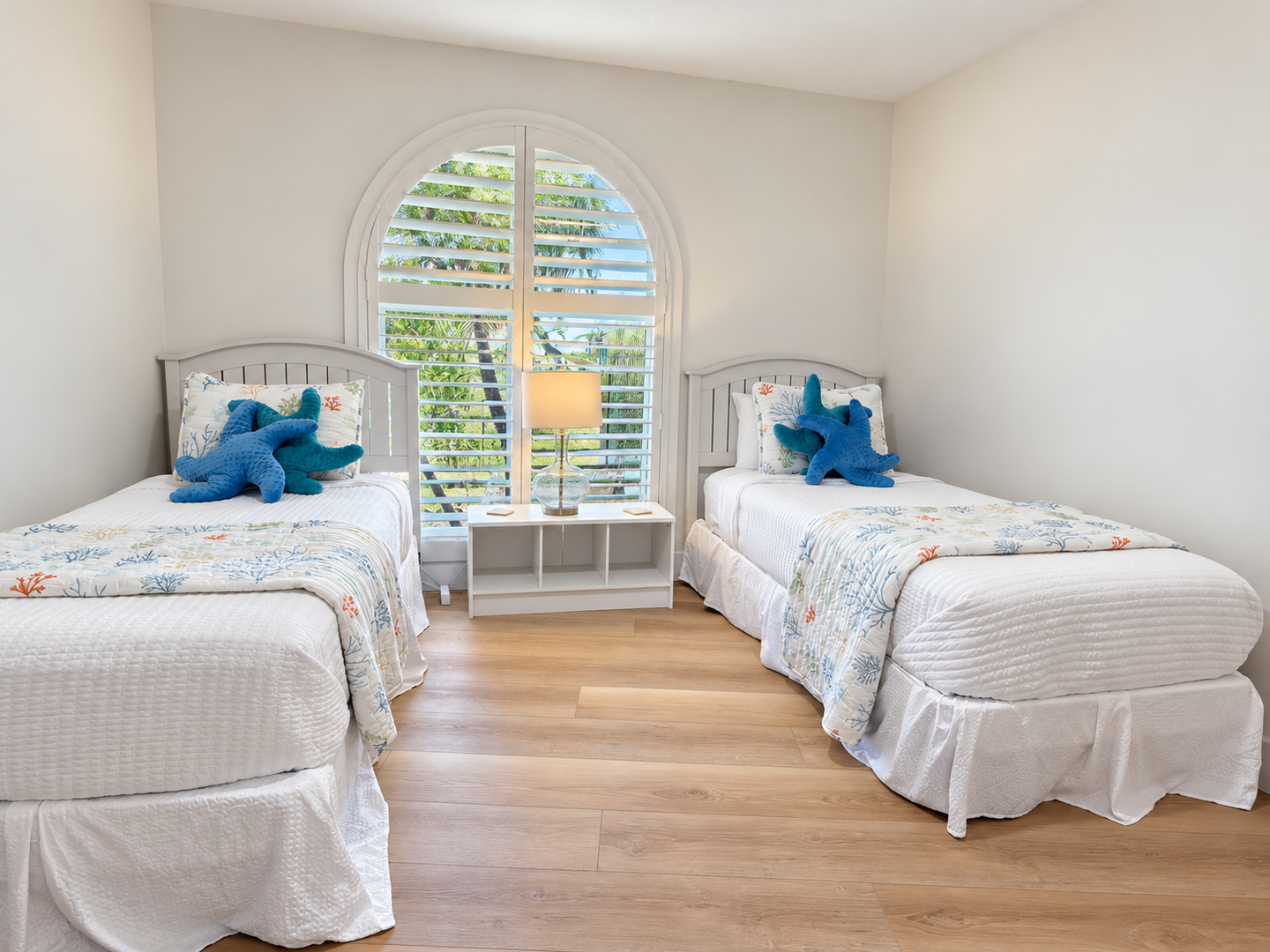 Bright, refined interior with natural views