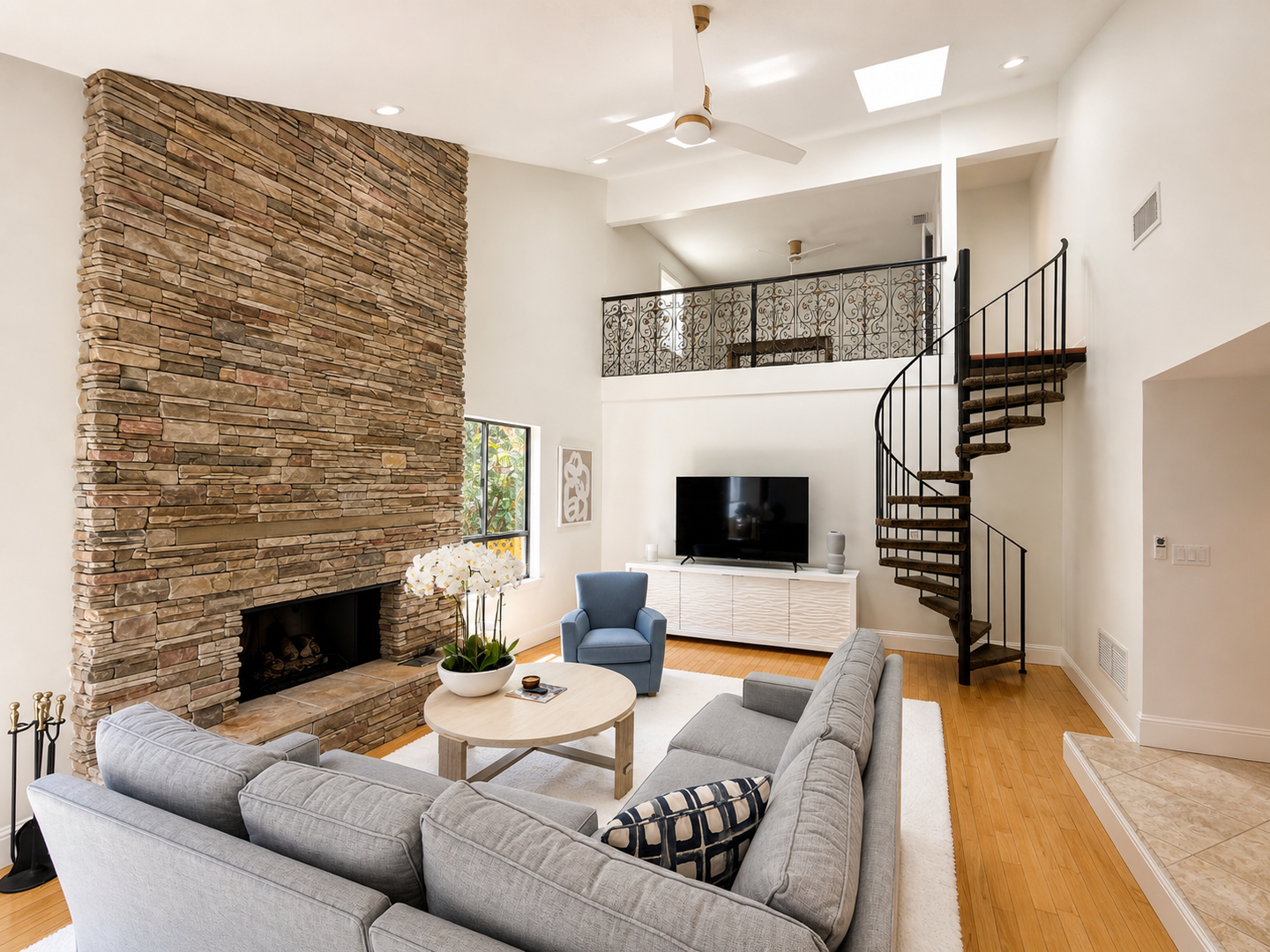 Bayou Breeze Retreat by FVC - Family Room and Office Loft