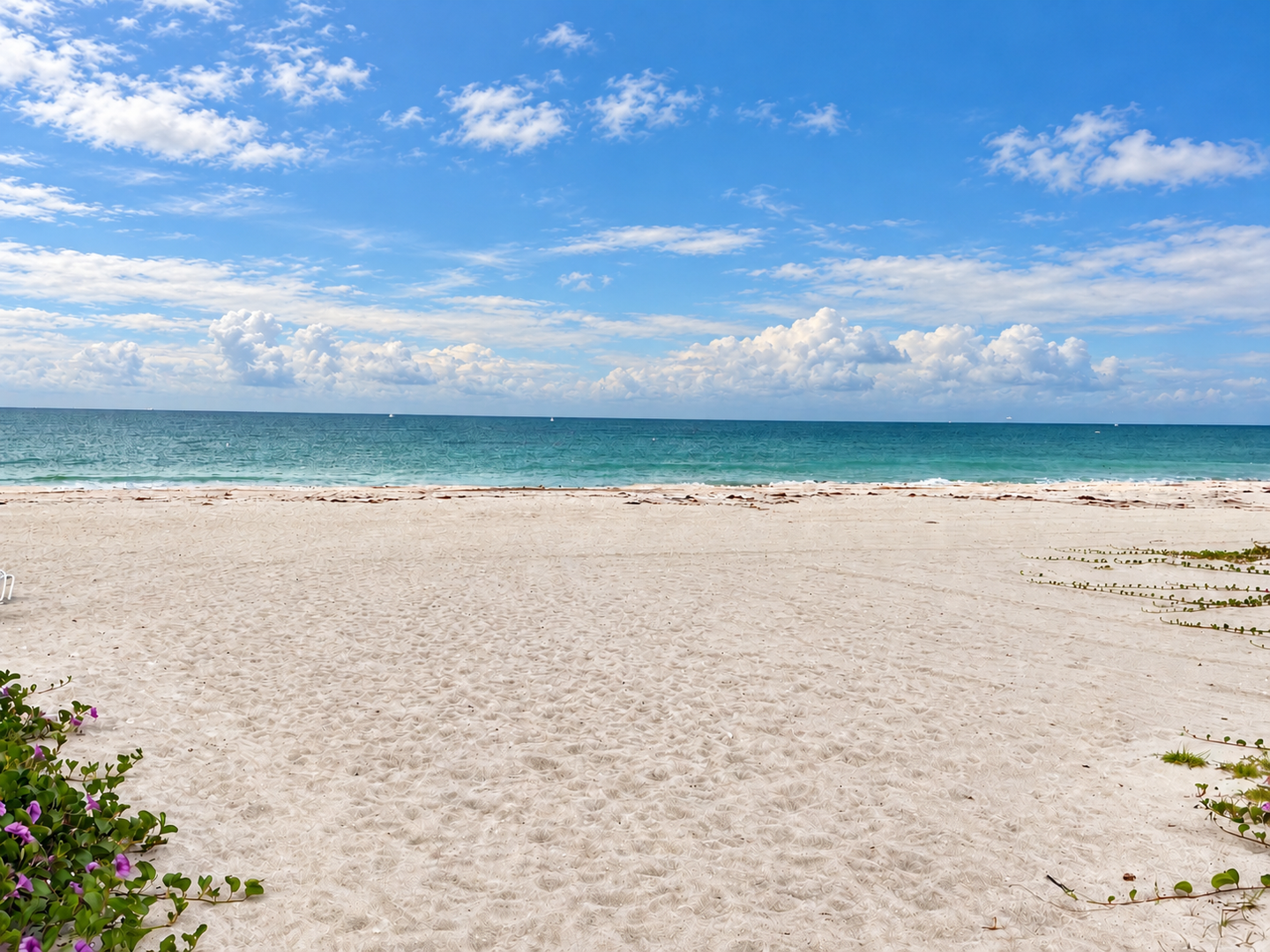 Calm Coastal Sky Over the Beach
