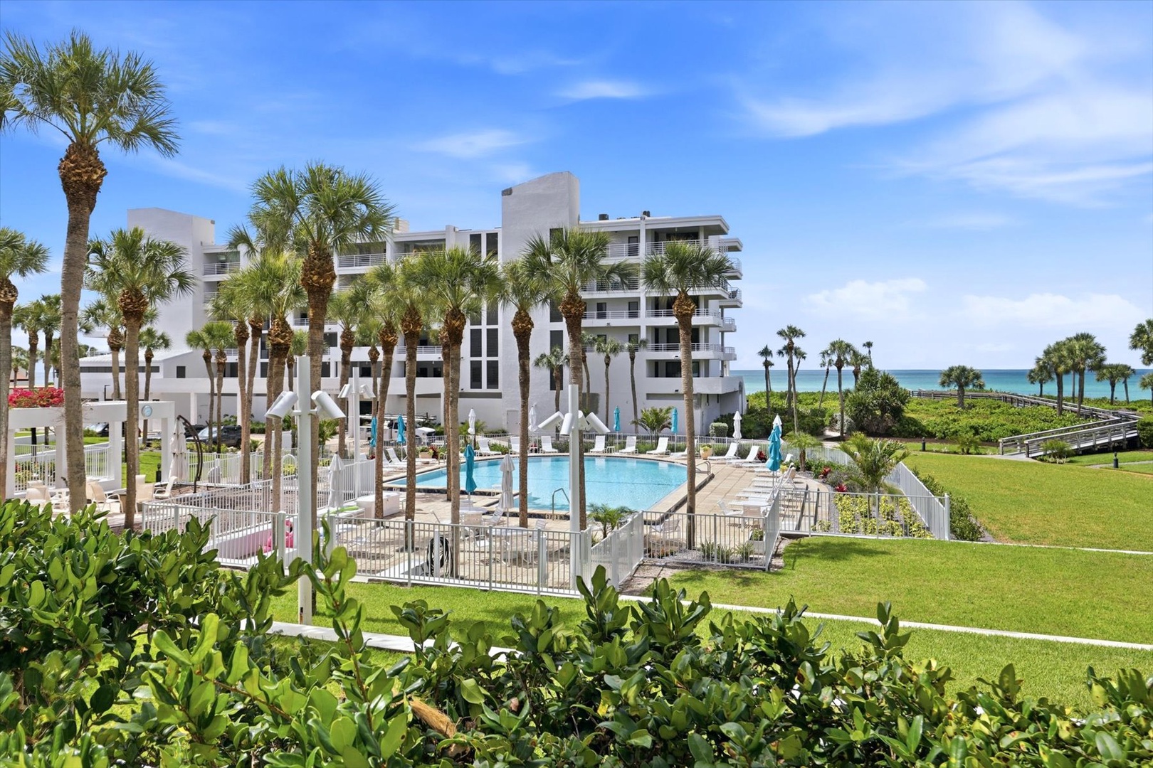 Sunset Beach 1103 by FVC - Pool and Balcony View