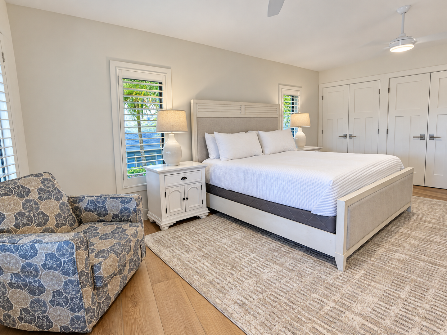 Naturally bright bedroom listing photo