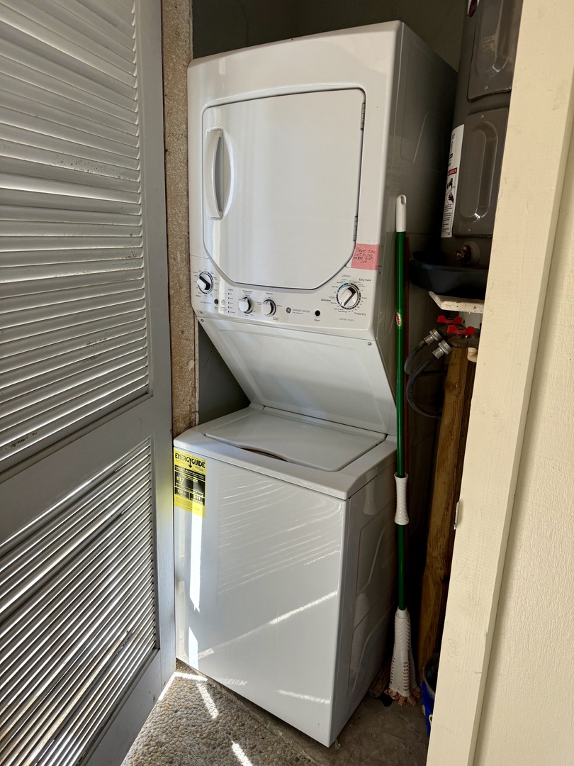 In unit washer and dryer