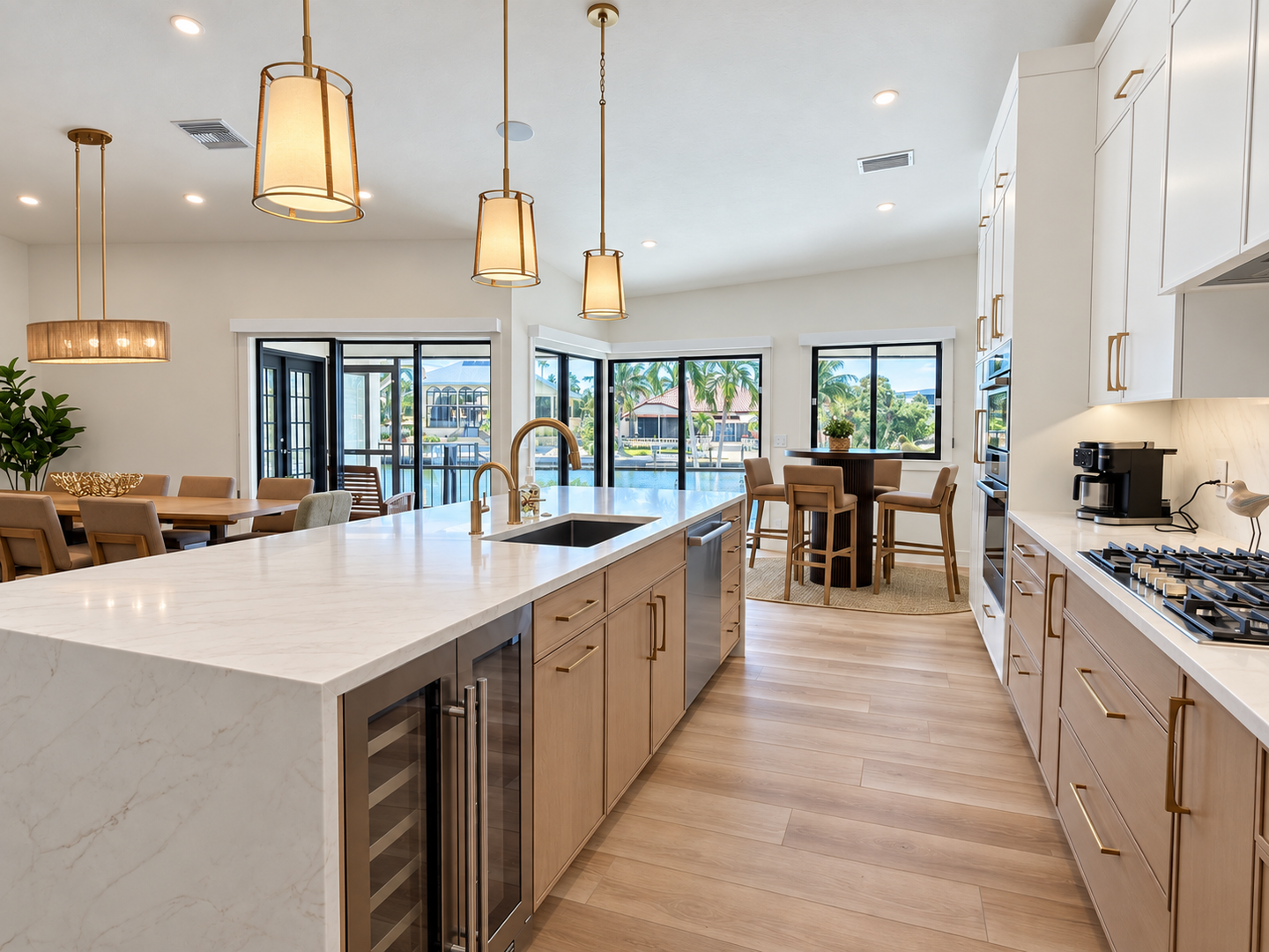 Polished natural-light home interior
