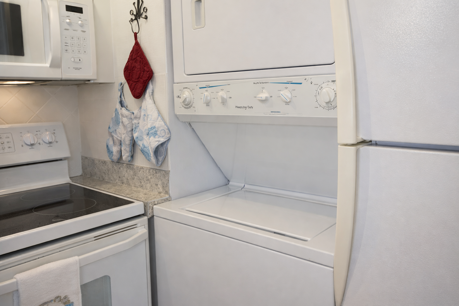 Your in-unit laundry makes travel effortless—fresh clothes whenever you need them during your stay.