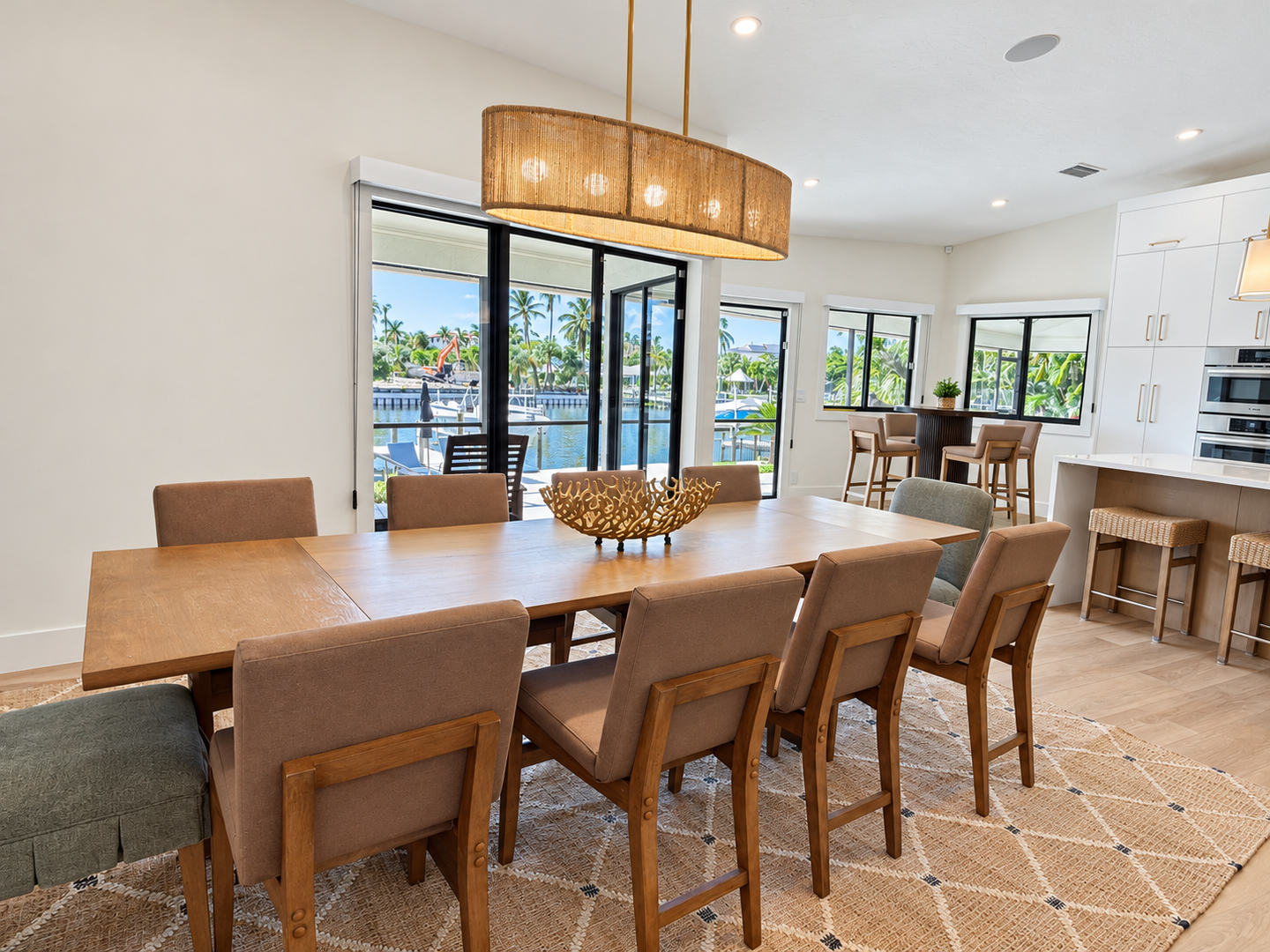 Polished natural-light real estate interior