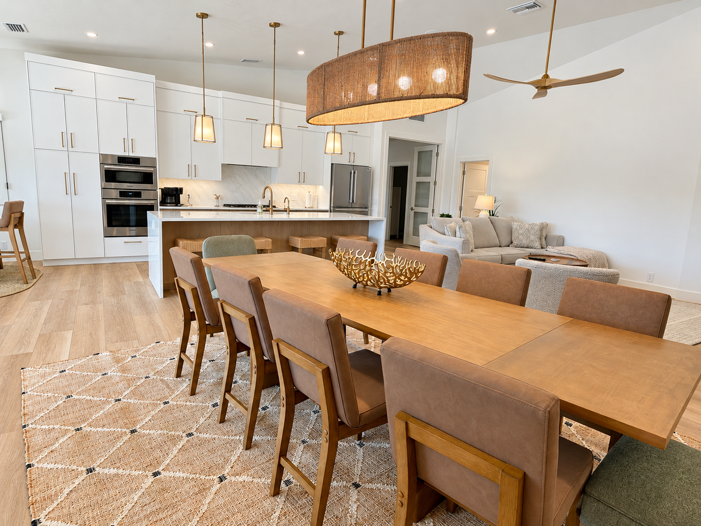 Bright, balanced home interior