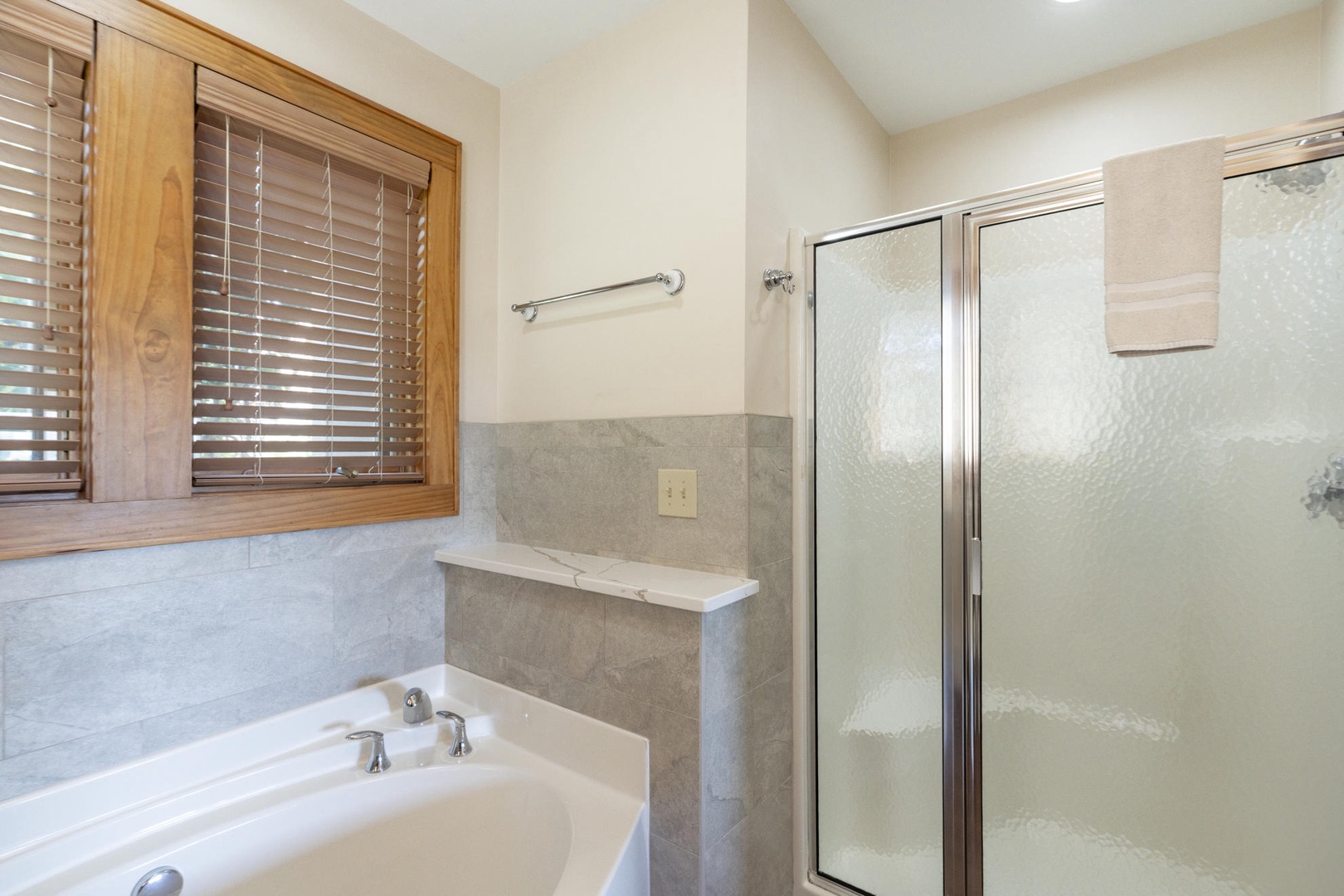 Primary Bathroom---Soaking Tub, Shower