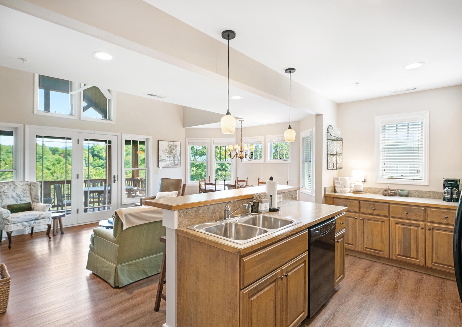 Open Floor Plan---Kitchen, Living and Dining