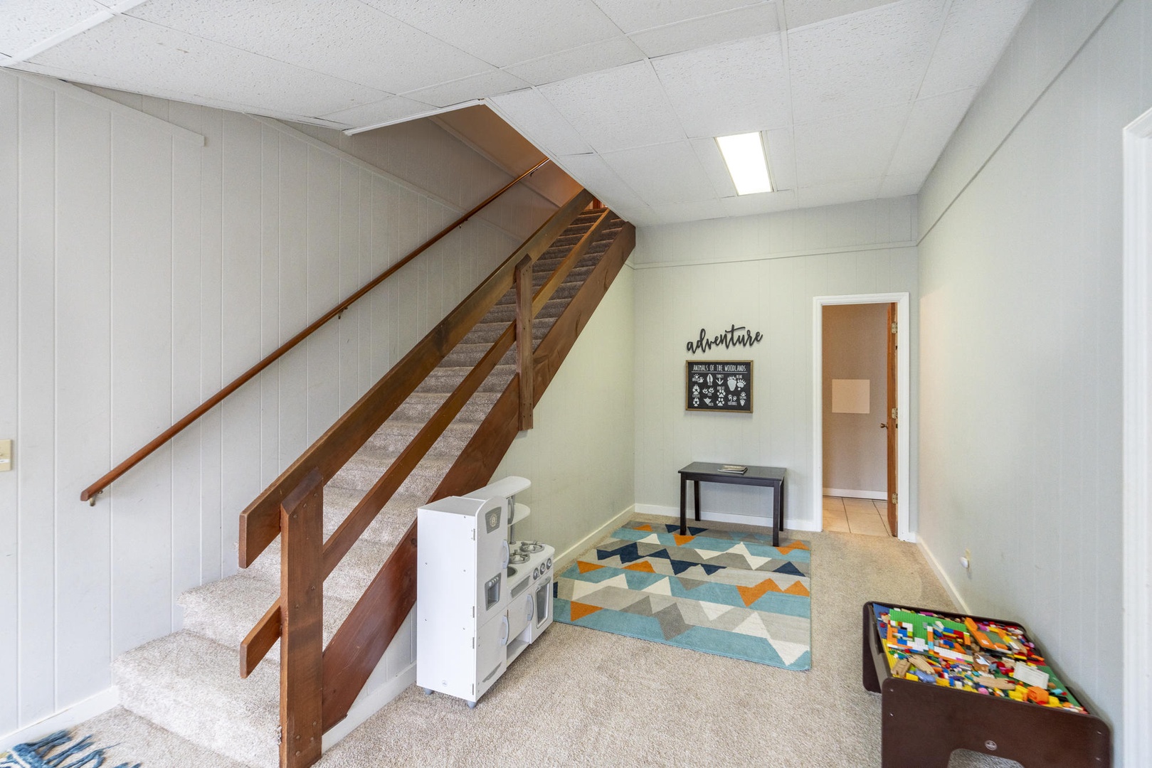 Game Room and Play Space---Downstairs