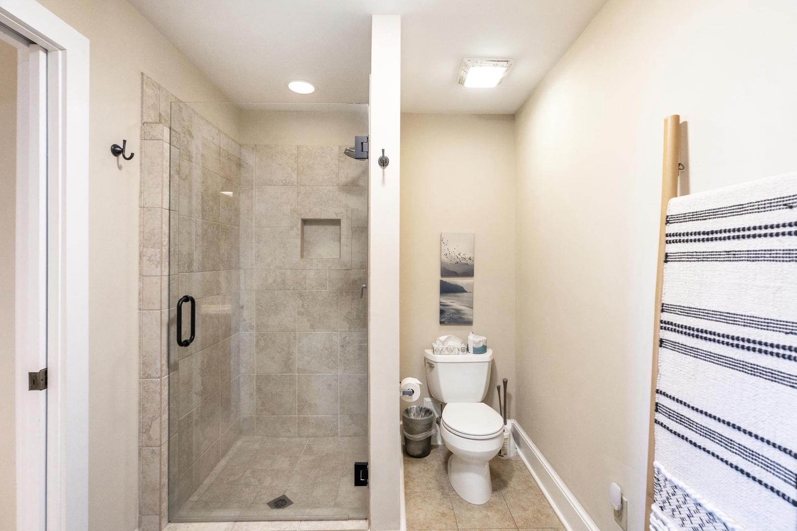 Primary Bathroom---Tile Shower