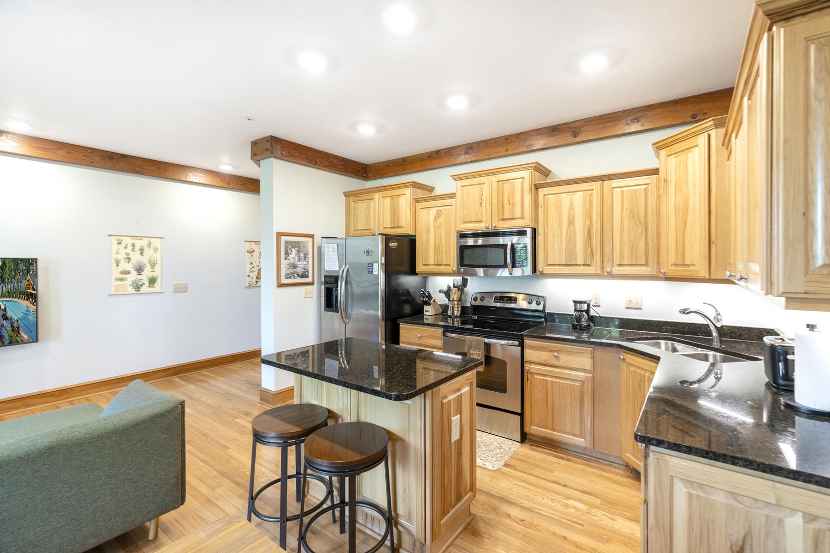 Kitchen---Granite Counter-tops, Stainless Steel
