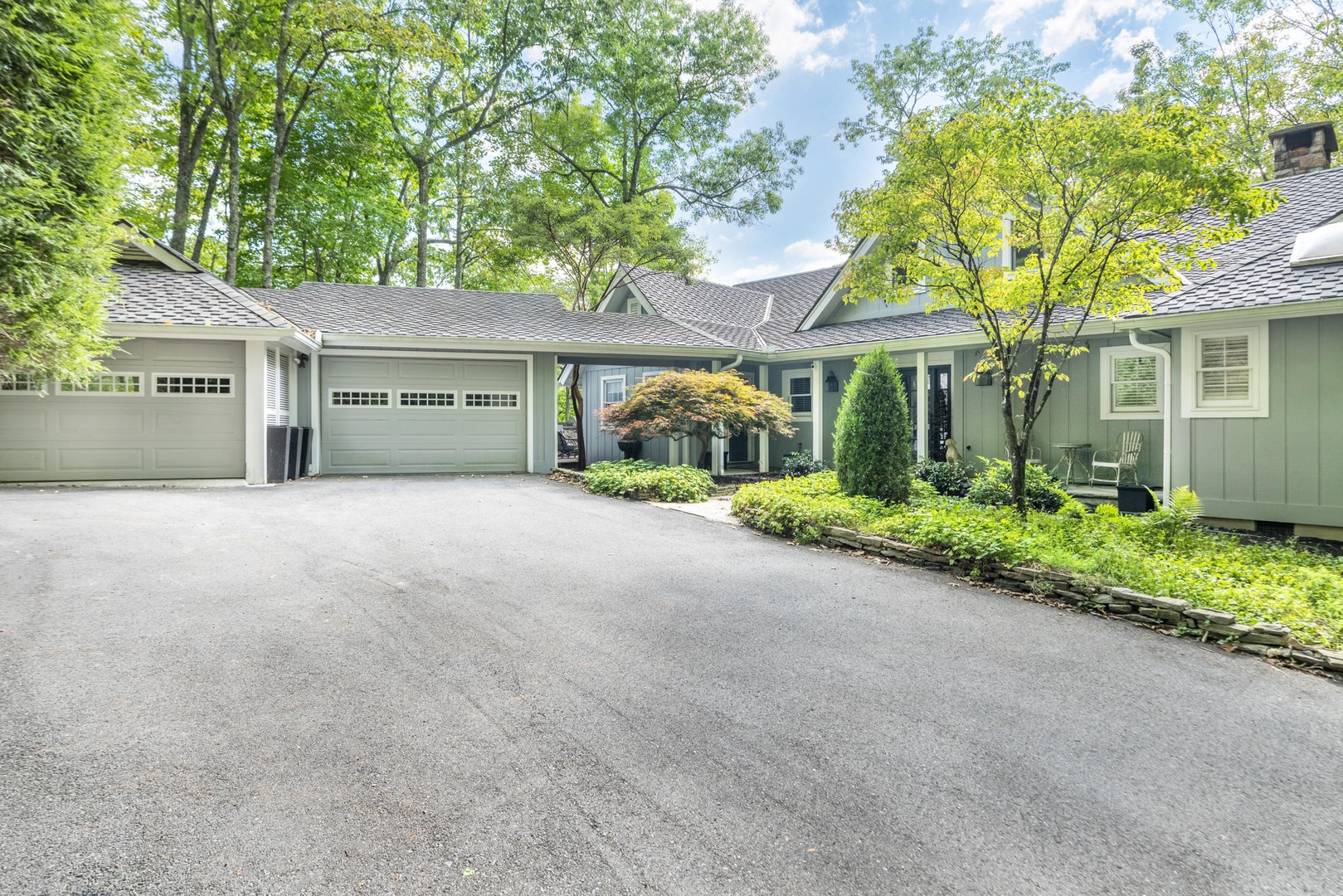 Paved Parking and Entryway
