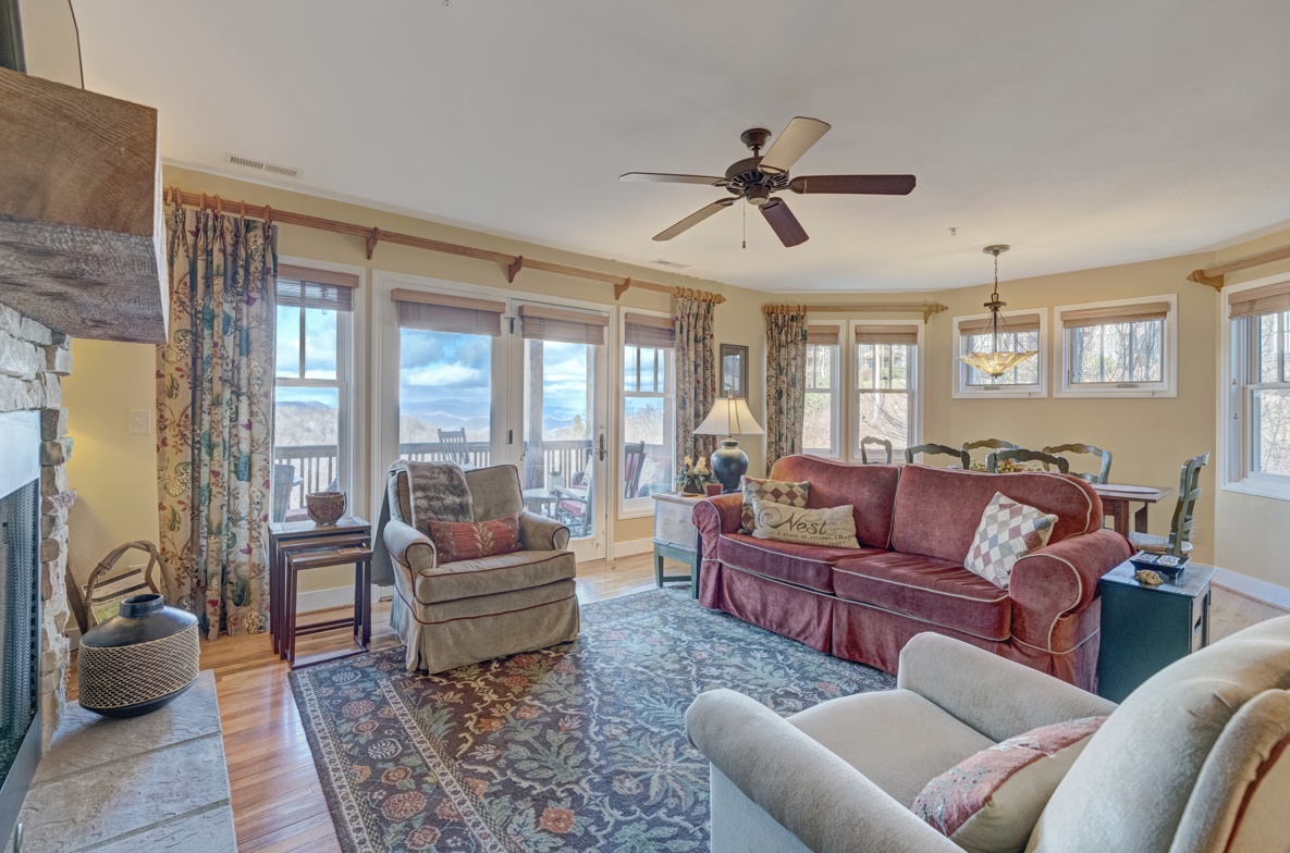 Living Room---Open Floor Plan, Mountain View
