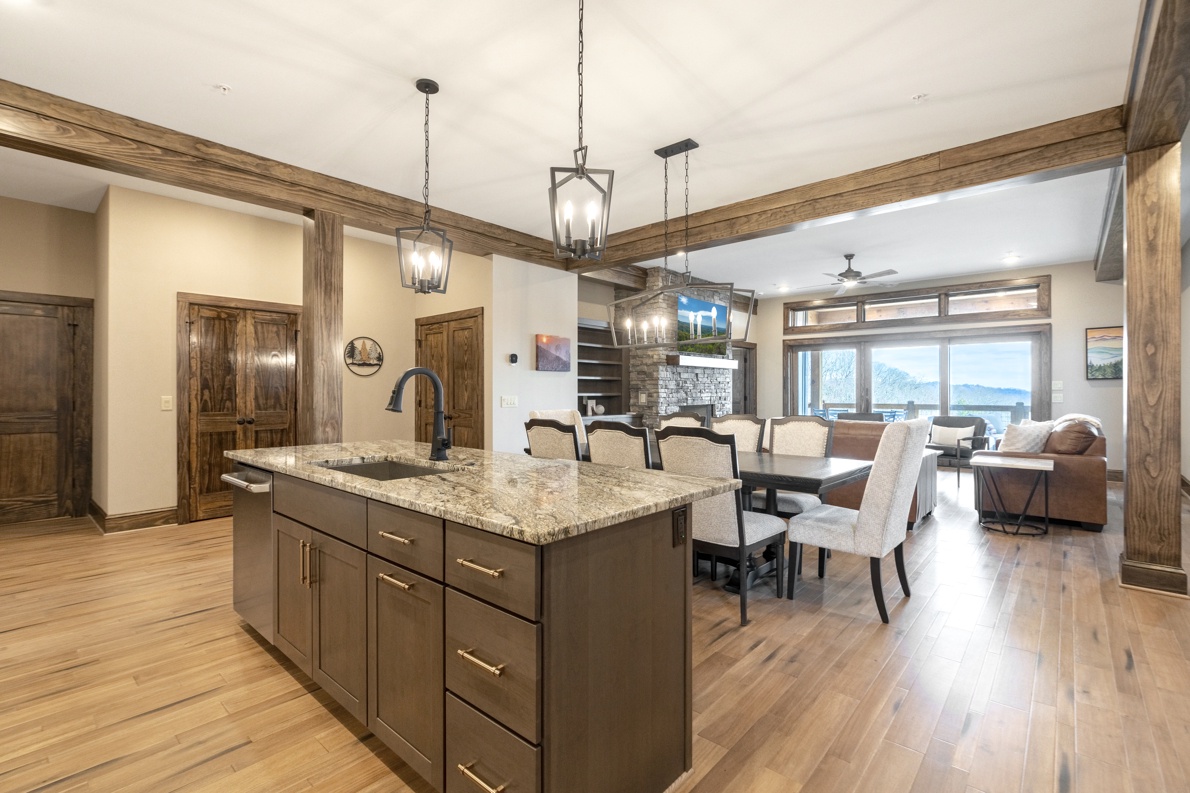 Open Floor Plan--- Kitchen, Dining, Living Rooms