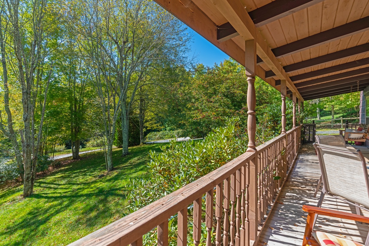 Front Porch---Wooded Mountain View