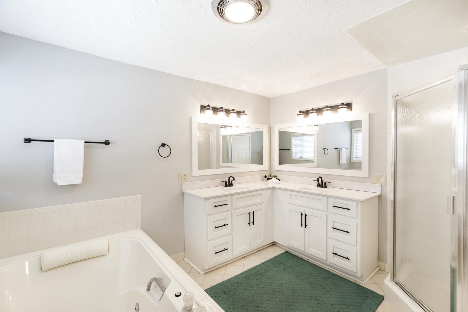 Primary Bathroom---Soaking Tub, Shower