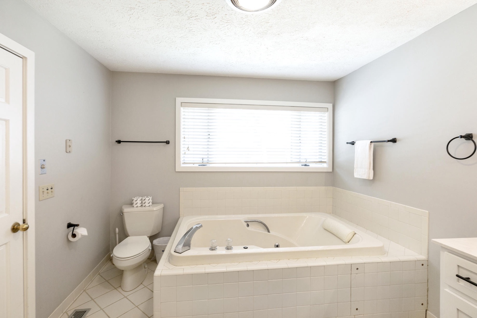 Primary Bathroom---Soaking Tub and Shower