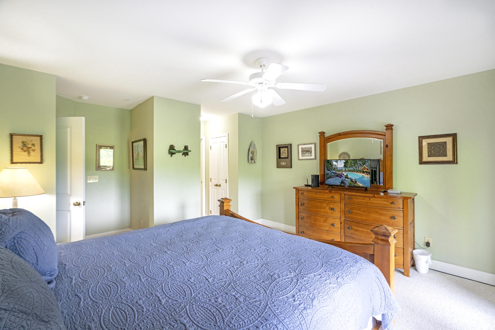 Primary Bedroom---King Size Bed