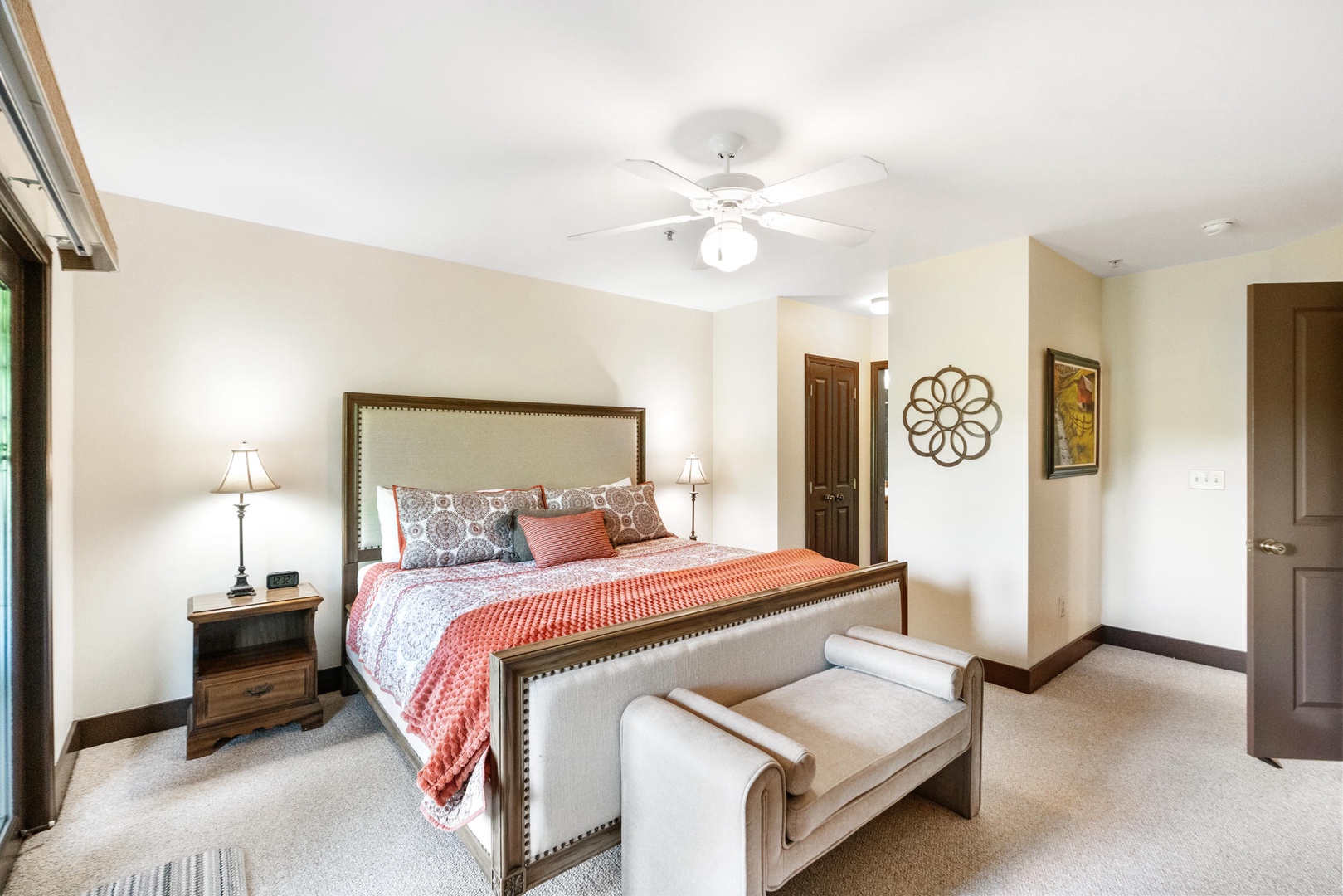 Primary Bedroom---King Size Bed