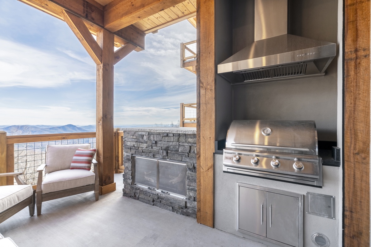 Deck Area--- Outside Built-In-Grill, Mountain View