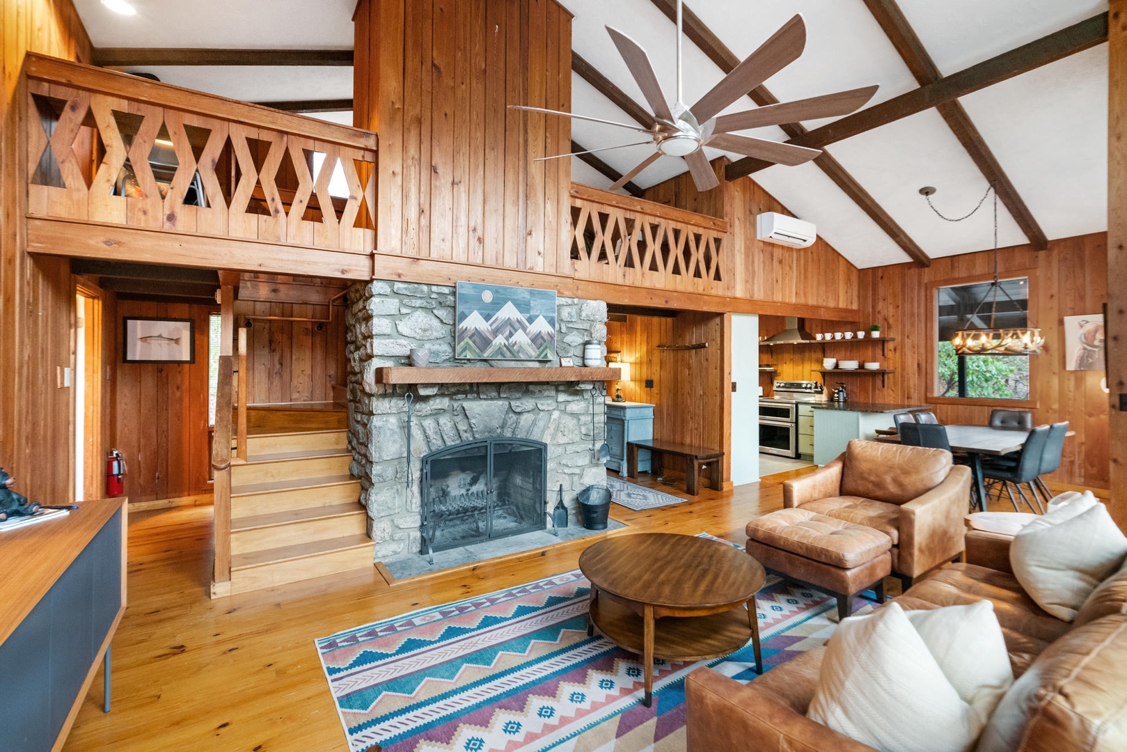Living Room---Open Floor Plan, Fireplace