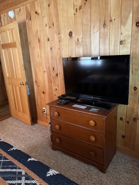 Primary Bedroom---King Size Bed, TV, Main Floor