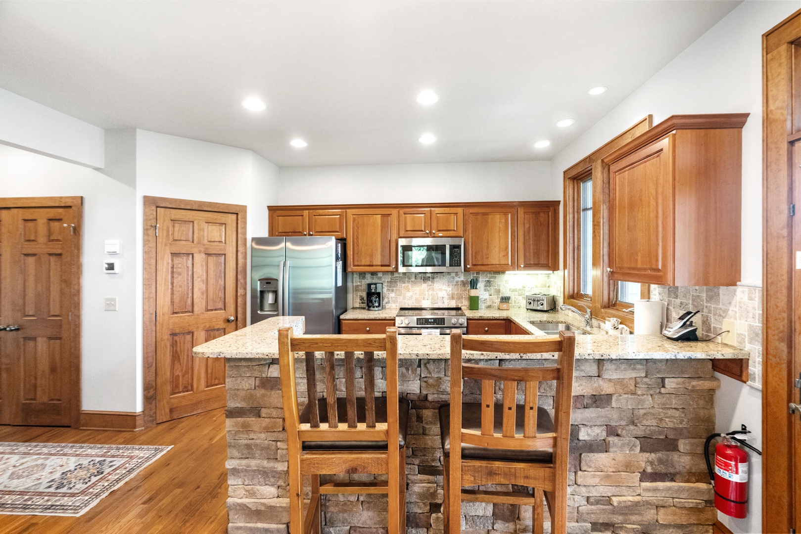 Kitchen---Granite Counter-tops, Stainless Steel