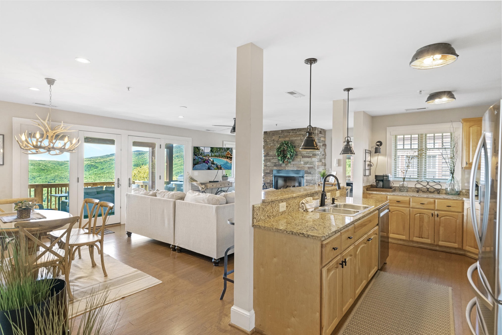 Open Floor Plan---Kitchen and Living Area, Mountain View