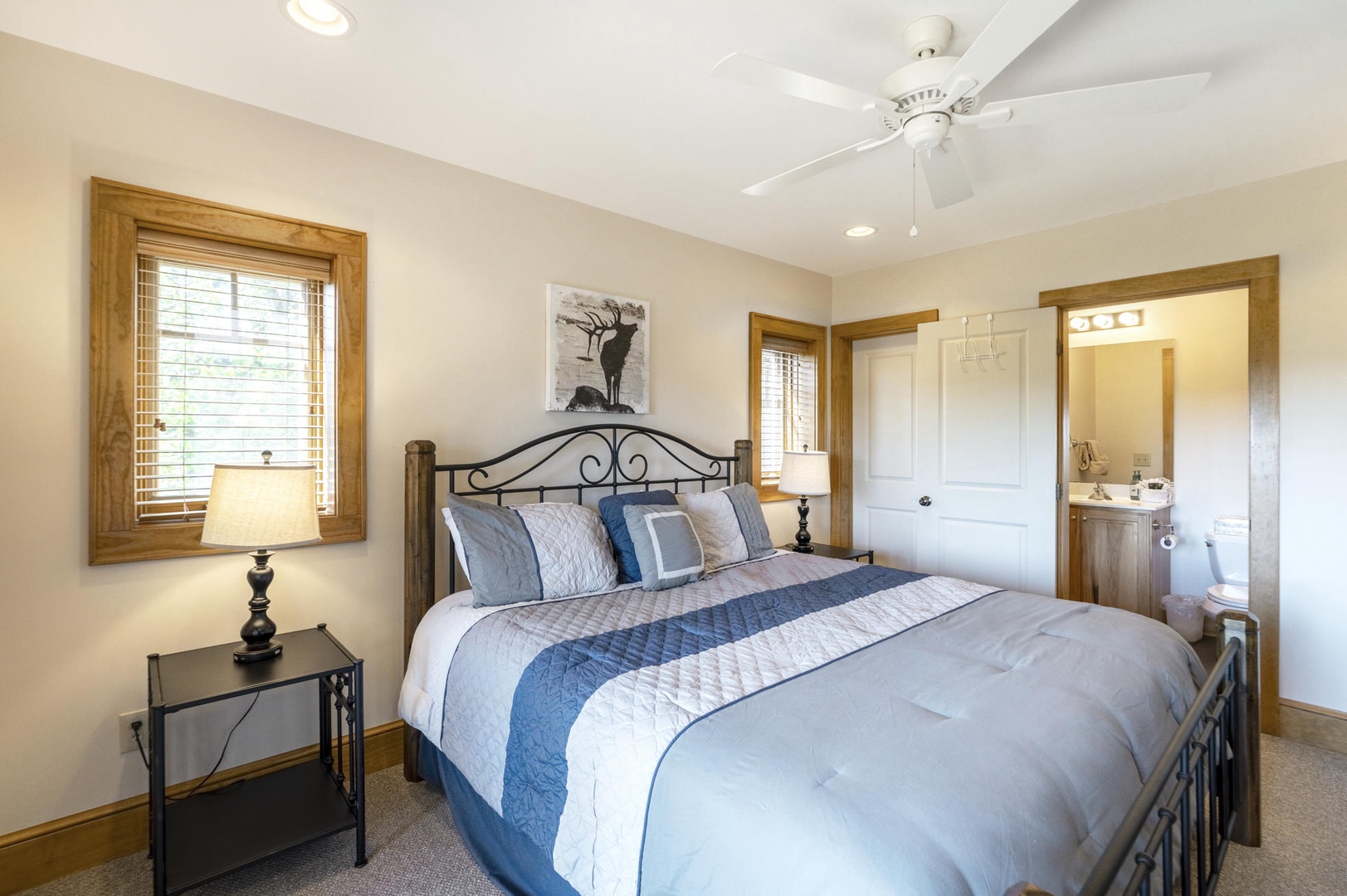 Guest Bedroom---King Size Bed, Downstairs