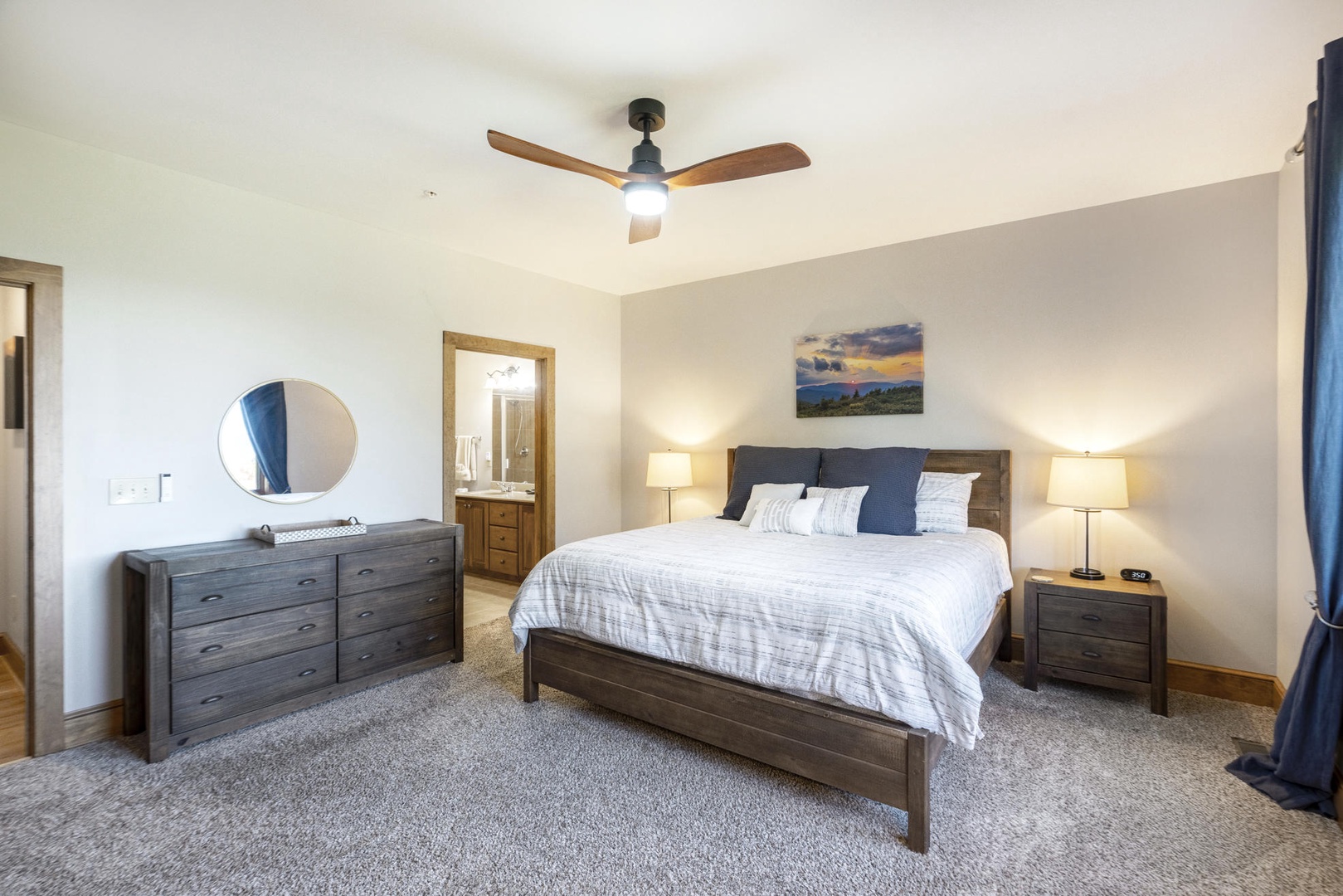 Primary Bedroom---King Size Bed