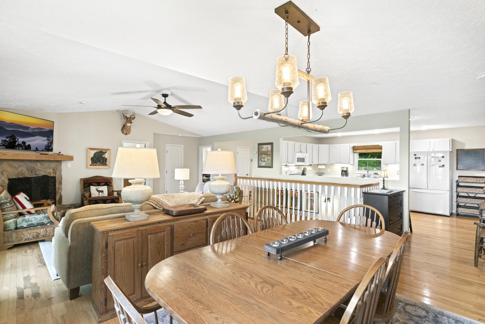 Dining Room---Open Floor Plan to Living Room